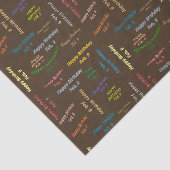 Februari, 9 het Weefselpapier van de Dag Tissuepapier (Detail)