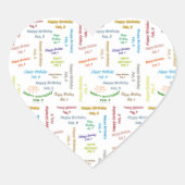 Februari, 9 Verjaardag Sticker (Voorkant)