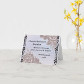 Februari Amethist Birthstone Kaart Blank Inside (Gele Bloem)