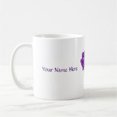 Februari: Amethyst Violet Gepersonaliseerd Mug Koffiemok (Links)