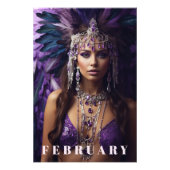 *~* FEBRUARI AP53 Hoofdadres AMETHYST Boho Foto Afdruk (Voorkant)