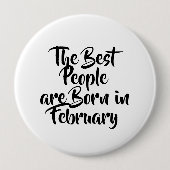 "Februari" Birthday Button (Voorkant)