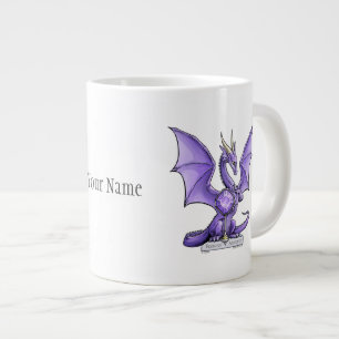 Februari Birthstone Dragon - Amethyst Grote Koffiekop