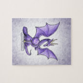 Februari Birthstone Dragon - Amethyst Legpuzzel (Horizontaal)