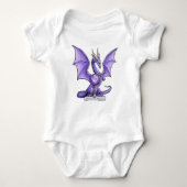 Februari Birthstone Dragon - Amethyst Romper (Voorkant)
