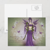 Februari Birthstone Fairy Briefkaart (Voorkant / Achterkant)