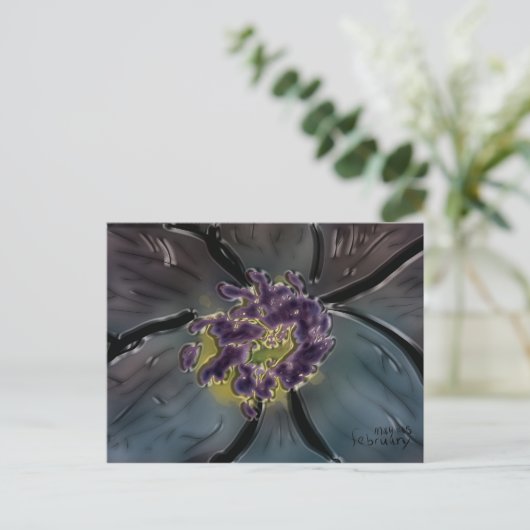 februari briefkaart (Staand voorkant)