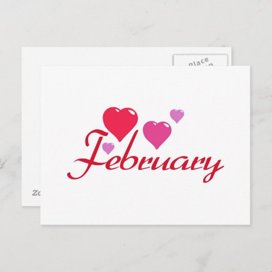 Februari Briefkaart (Voorkant / Achterkant)