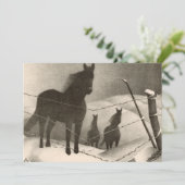 Februari door Grant Wood Bedankkaart (Staand voorkant)