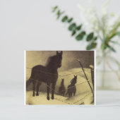 Februari door Grant Wood Briefkaart (Staand voorkant)