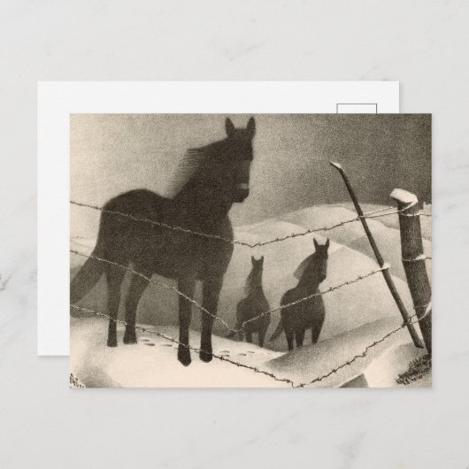 Februari door Grant Wood Feestdagenkaart (Voorkant / Achterkant)