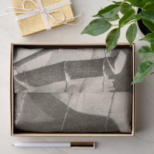 Februari door Grant Wood Tissuepapier (Geschenk)