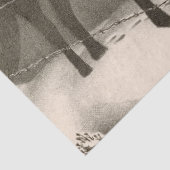 Februari door Grant Wood Tissuepapier (Detail)