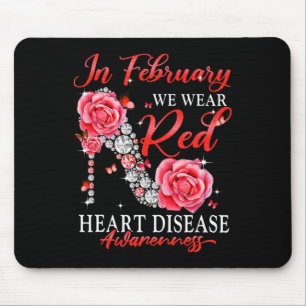 Februari Draag we Red Butterfly Heart Disease Awar Muismat