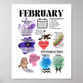 Februari Fun Facts Poster (Voorkant)