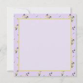 Februari Geboorte Bloemen Primrose Violet Grateful Bedankkaart (Achterkant)