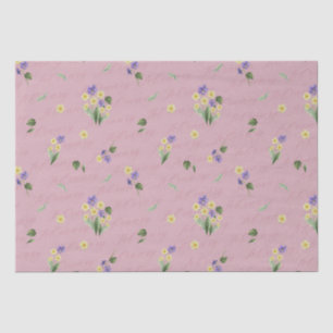 Februari Geboorte Maand Bloemen Primrose Violet Tissuepapier