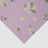 Februari Geboorte Maand Bloemen Primrose Violet Tissuepapier (Detail)