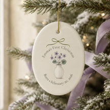 Februari Geboortebloem Baby's Eerste Kerstmis