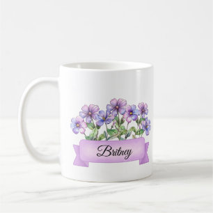Februari Geboortebloem Custom Violet Koffiemok