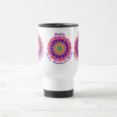 Februari Geboortemaand Bloem Aangepaste Symmetrisc Reisbeker (Center)