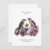 Februari Geboortemaand Bloem gepersonaliseerde ver (Voorkant / Achterkant)