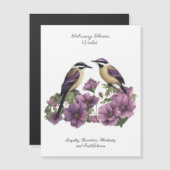 Februari Geboortemaand Bloem gepersonaliseerde ver (Voorkant / Achterkant)