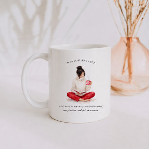 Februari Geboortemaand Meisje Monogram Koffiemok