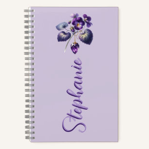 Februari Grace - Geboortebloem & edelsteen bladwij Notitieboek