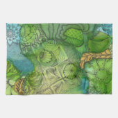 Februari Green Kitchen Towel Theedoek (Horizontaal)