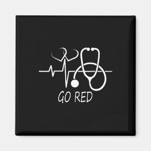 Februari Hart Gezondheid Maand Amerikaanse Hart Ge Magneet