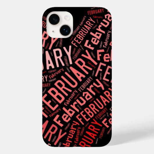 Februari Heart Case-Mate iPhone Case (Achterkant)