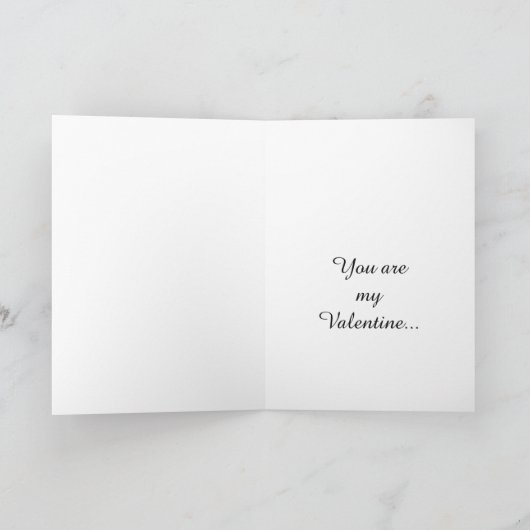 Februari Heart Feestdagen Kaart (Binnen)