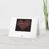 Februari Heart Feestdagen Kaart (Achterkant)