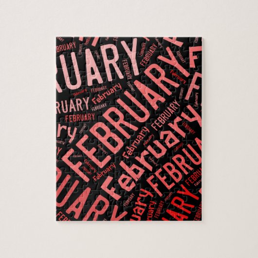 Februari Heart Legpuzzel (Verticaal)