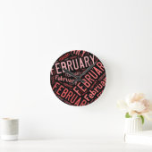 Februari Heart Ronde Klok (Huis)