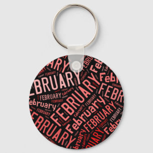 Februari Heart Sleutelhanger