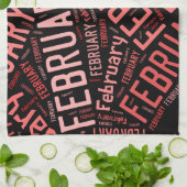 Februari Heart Theedoek (Gevouwen)