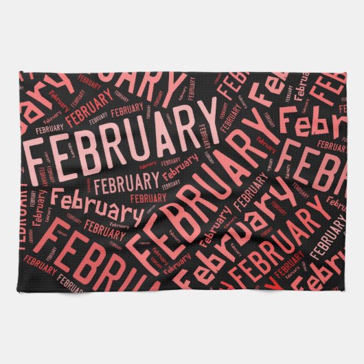Februari Heart Theedoek (Horizontaal)