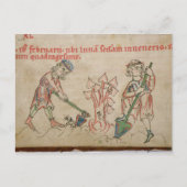 Februari: hoeing briefkaart (Voorkant)