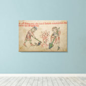 Februari: hoeing canvas afdruk (Insitu (Houten vloer))