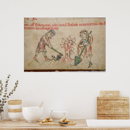 Februari: hoeing poster (Keuken)