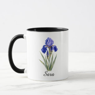 Februari Iris Geboortebloem Mok Cadeau