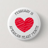 Februari is de Amerikaanse Button van de Maand van (Voorkant)