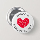 Februari is de Amerikaanse Button van de Maand van (Voorkant /achterkant)