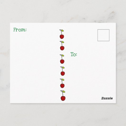 Februari is het Briefkaart van de Nationale Kersma (Achterkant)