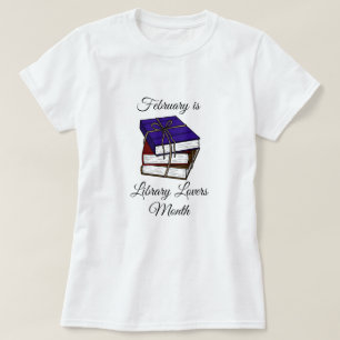 Februari is het Shirt van de Maand van de Biblioth