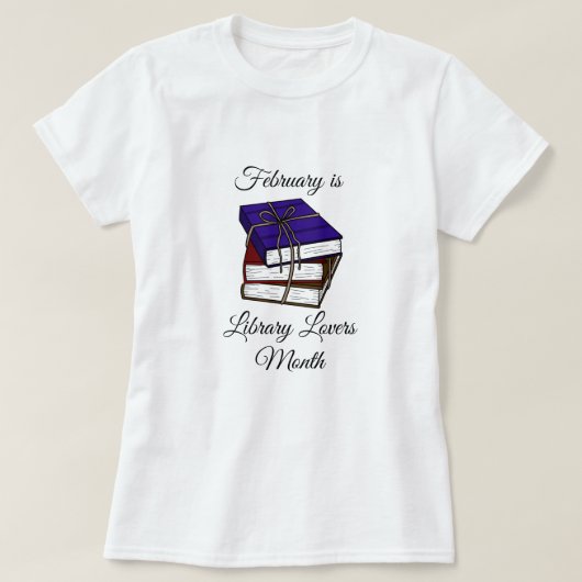 Februari is het Shirt van de Maand van de Biblioth (Design voorkant)