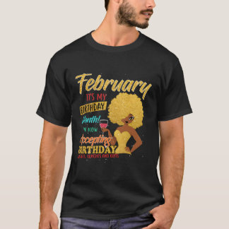 Februari is mijn maand gelukkig t-shirt