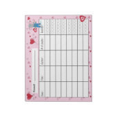 Februari Kind Lezen Log Notitieblok (Linkerzijde)